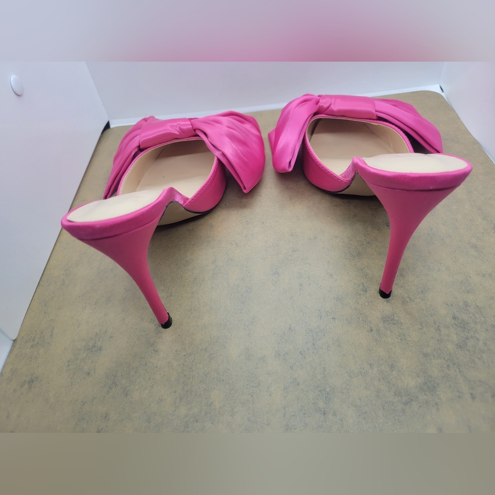 Pink Bow Mules